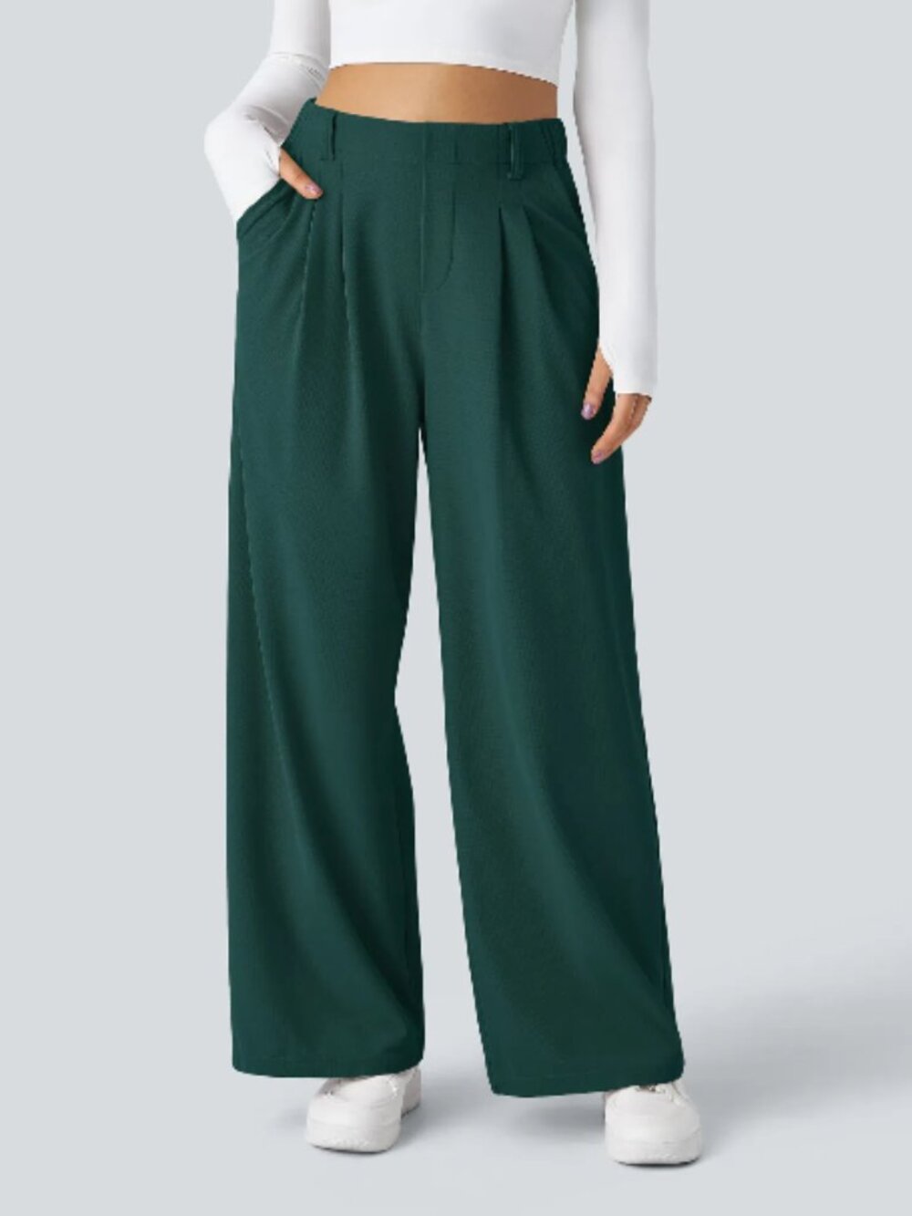 Halara - Regular M(8-10) - Forest Biome Waffle Pants